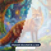 Volpe nella Foresta Incantata – primo piano dei diamanti