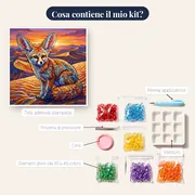Volpe Fennec nel Deserto Dorato – contenuto del kit