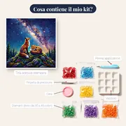 Volpi sulla vetta sotto la Via Lattea – contenuto del kit