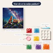 Twee vossen onder sterrenhemel – inhoud van het pakket