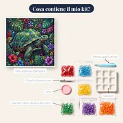 Tartaruga Gigante nella Giungla Tropicale – contenuto del kit