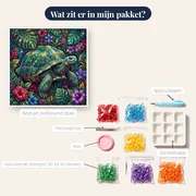 Reuzenschildpad tussen Tropisch Groen – inhoud van het pakket