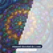 Tartaruga Mandala nell'Oceano Cosmico – primo piano dei diamanti