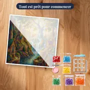 Cité elfique aux cascades dorées – kit prêt à commencer