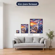 Witte burcht boven zonsopgang – beschikbare formaten