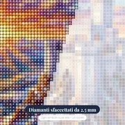 Fortezza Bianca tra le Vette all'Alba – primo piano dei diamanti