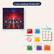 Biciclette verso il bosco rosso – contenuto del kit