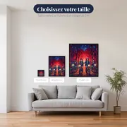 Virée nocturne vers la forêt écarlate – tailles disponibles