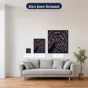 Hand reikt naar kerstverlichting – beschikbare formaten