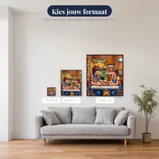 Wafels in een jaren 80 keuken – beschikbare formaten