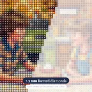 Waffles in the Retro Kitchen – diamond close-up