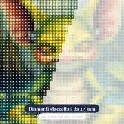 Piccolo Maestro Verde in Meditazione – primo piano dei diamanti