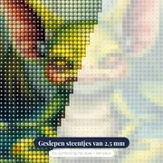 Wijze groene meester in het moeras – close-up van de steentjes