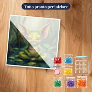 Piccolo Maestro Verde in Meditazione – kit pronto per iniziare