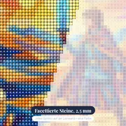 Held mit Leuchtschwert unter Zwillingssonnen – Nahaufnahme der Steine
