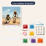 Due droidi nel deserto – contenuto del kit