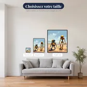Petit droïde et droïde doré au désert – tailles disponibles