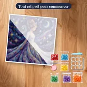 Princesse aux chignons sous les étoiles – kit prêt à commencer
