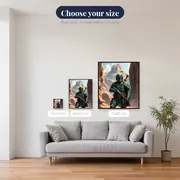 Green Armor Bounty Hunter in Canyon – available sizes