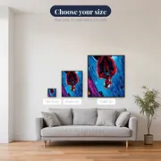 Upside-Down Web Hero in the Rain – available sizes