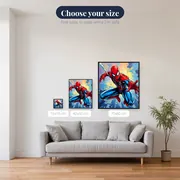 Dynamic Web Hero Comic Action – available sizes
