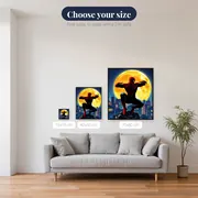 Spider-Man Silhouette Against Giant Moon – available sizes