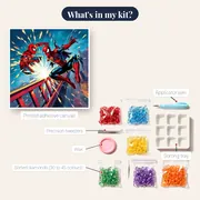 Spider-Man Bridge Duel with Sparks – kit contents