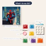 Spider-Man Rooftop Sandwich at Night – kit contents