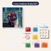 Spider-Man in pausa sulla città – contenuto del kit