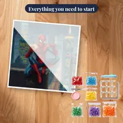 Spider-Man Rooftop Sandwich at Night – kit ready to start