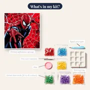 Red and Black Web Hero – kit contents