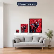 Red and Black Web Hero – available sizes
