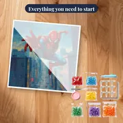 Spider-Man Leaping Over City Street – kit ready to start