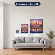 Mosquée aux dômes dorés à l'aube – tailles disponibles