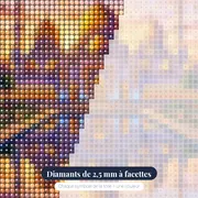 Mosquée aux dômes dorés à l'aube – gros plan des diamants