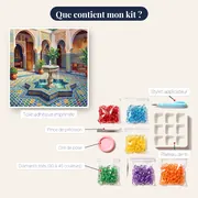 Cour marocaine à la fontaine – contenu du kit