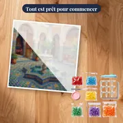 Cour marocaine à la fontaine – kit prêt à commencer