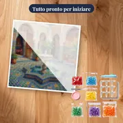 Cortile Marocchino con Fontana – kit pronto per iniziare