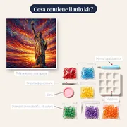 Statua della Libertà al tramonto – contenuto del kit