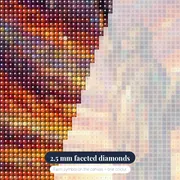 Statue of Liberty Geometric Sunset Mosaic – diamond close-up
