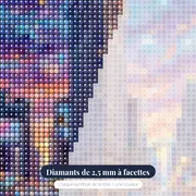 Flatiron sous la neige au crépuscule – gros plan des diamants
