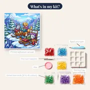 Snowy Mountain Pup Sled Rescue – kit contents