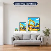 Chiot de chantier à la pelleteuse – tailles disponibles