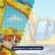Chiot de chantier à la pelleteuse – gros plan des diamants