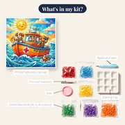Heroic Pup Rescue Boat at Sea – kit contents