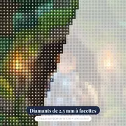 Jeune Aventurier à la Pioche Lumineuse – gros plan des diamants