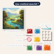 Vallée verdoyante à la rivière sinueuse – contenu du kit