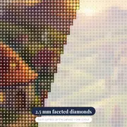Sunset Hillside Cottage Village – diamond close-up