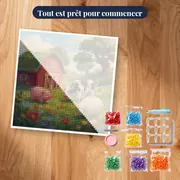 Ferme à la Grange Rouge et Animaux – kit prêt à commencer