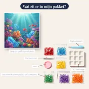 Lichtgevende Blauwe Inktvissen bij het Koraalrif – inhoud van het pakket